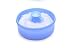 Iable Baby Soft Face Body Cosmetic Powder Puff Sponge Box Case Container Blue