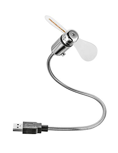 Trust USB mini-Lüfter mit LED-Leuchten silber