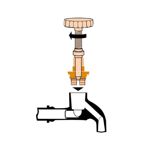 Haas Profi-Ventilsitzfräser-Set für 3/8′, 1/2′, 3/4′ und 1′, schwarz/messing (1 Set) - 2