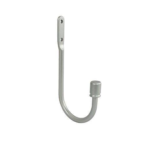 Liedeco Raffbügel Metall silbermatt 1 Stück für 16 mm Gardinenstangen, Stilgarnituren - 2