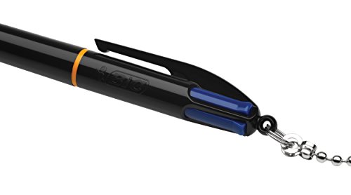BIC Kugelschreiber-Ständer (mit Druckkugelschreiber 4 Colours Counter Pen, inklusive 4 blauer Minen) schwarz - 6