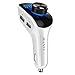 Produktbild Manli Bluetooth FM Transmitter Auto Radio Adapter, KFZ Ladegerät MP3 Player 3 USB Anschluss 5V / 2.1A, Freisprecheinrichtung mit Mikrofon, AUX, TF Karte, Wireless Auto Ladegerät für Handy Android iOS