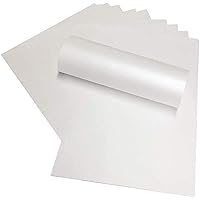 Syntego Frost White Pearlescent A4 decoratieve kaart 290 g/m² - 50 vellen - diverse kleuren karton - meerkleurige kaart voorraad voor knutselen, kaarten maken - dubbelzijdig voor decoratie