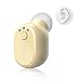 Produktbild Mini Bluetooth Headset Bluetooth Kopfhörer Mini Bluetooth V4.1 Unsichtbar Ohrhörer mit Mikrofon Freisprecheinrichtung Magnetische USB Ladegerät 6 Stunden Spielzeit für iPhone Samsung Galaxy Sony Huawei Laptop Tablet Windows/ IOS / Android Handys (gelb)