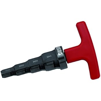 Svasatore Per Tubi Multistrato Calibratore Svasatore Manuale Per Tubi Multistrato - Set Con 6 Diametri Da 10 A 26 Mm Calibratore Manuale Tubi Multistrato 10-26mm