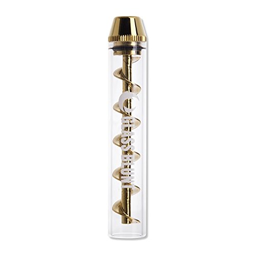 Glass Blunt Classic Gold – 1x Quarzrohr, 2 x Gummikappen, 1 x Reinigungsbürste von Glass Blunt - 4