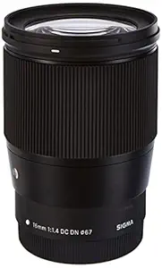 Sigma 16mm f/1.4 DC DN Contemporary Lens for Canon EF-M Mount (402971), Black