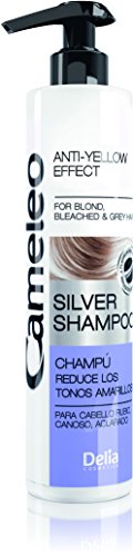 Cameleo Silver Shampoo with Anti-Yellow Effect for Blond, Bleached & Gray Hair - 250ml by Delia Cosmetics