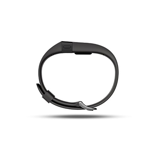 Fitbit Charge HR - Pulsera de actividad y ritmo card  aco  color negro  talla L