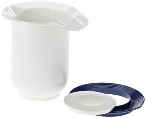 Emsa 2152121200 Quirltopf mit Deckel, Spritzschutzring, 1,2 Liter, Weiß, Superline - 2