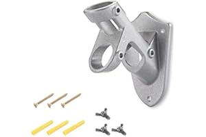 Hsthe Sea Supporto per Asta portabandiera in Metallo a Due Posizioni Staffa per Montaggio a Parete Hardware Staffa per Bandiera antiruggine in Lega di Alluminio Antivento