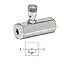 Produktbild Flowfit Hydraulische 90 druck kompensiert durchflussregler ventil, 3/8" BSP
