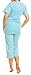 Happy Mama Women's Maternity Nursing Breastfeeding Pyjamas Nightwear. 397p (Blue, 16)