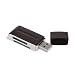 Produktbild Wokee SD Kartenleser, 4 in 1 Externe Kartenlesegerät USB 2.0 Multi-Speicherkartenleser für Micro SD TF T-Flash M2 Karte Micro USB/Typ C/USB 2.0 Anschluss für iPhone iPad Android Typ C