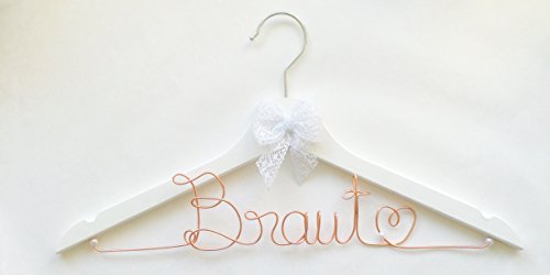 Kleiderbügel „Braut“ silber für Hochzeit – individuell gestaltbar - 7