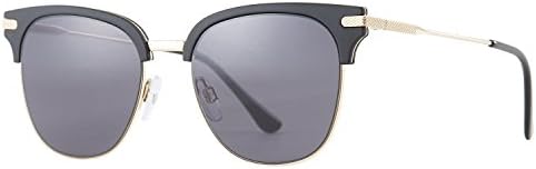 Zhara Sunglasses UV400 Protection Classic Sun Glasses for Men and Women Clubmaster Rimmed Half Frame Modern Eyeglasses Fashion Browline Goggles