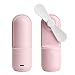 Produktbild QYHSS USB Ventilator, Mini-Handheld-Lüfter, tragbarer Kleiner persönlicher Lüfter, Ultra-leiser, wiederaufladbarer Hand-Mini-Ventilator, Outdoor-Sporthaus für den Outdoor-Sport(Rosa)