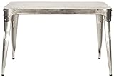 Appretur : Nicht Zutreffend Safavieh Esstisch, Metall, antikes silber, 121 x 71 x 76.20 cm