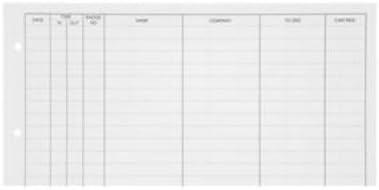 Guildhall T40/RZ - Loose Leaf Refill For Visitors