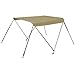 Price comparison product image Oceansouth 2 Bow Bimini Top Boat Cover with Integrated Storage Boot (Sand, Width 1.1m - 1.3m)