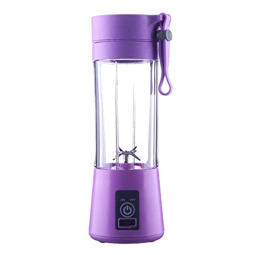 Preisvergleich Produktbild 2 / 4 Klingen Mini USB wiederaufladbare tragbare elektrische Fruchtsaftpresse Smoothie Maker Mixer Maschine Sport Flasche Entsaften Cup
