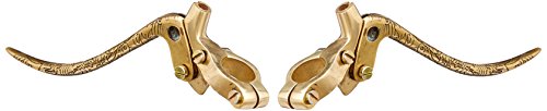 Royal Erado Engraved Brake and Clutch Lever for Bikes (Brass,Set of 2)