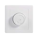  GLOGLOW 1 Unids Interruptor de atenuación Interruptor de atenuador de Pared Giratoria de la Lámpara Controlador Inicio Montado En La Pared Perilla Brillo Regulador de Conmutador