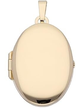 Gold 8 k ( 333 ) Medaillon Anhänger - B. 21,6 mm - H. 27,9 mm