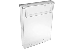 taymar DIN A5 portafolletos,caja de folletos con tapa,resistente a la intemperie (también apto para exteriores)
