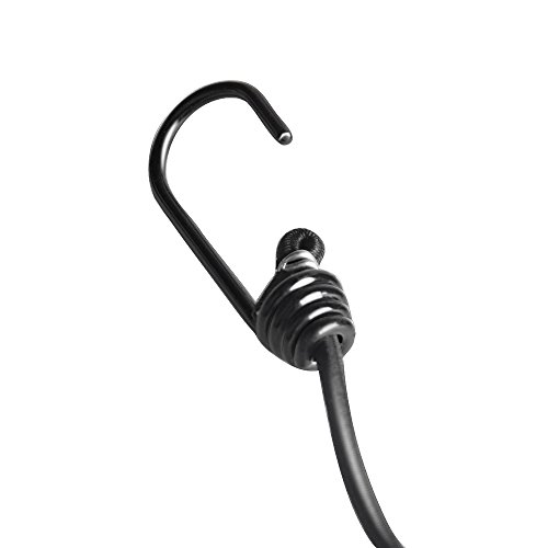 Flexible Wäscheleine justierbare Wäscheleine mit 12pcs Wäscheklammern für im Freien und Innengebrauch,180-360cm (Schwarzes) - 6