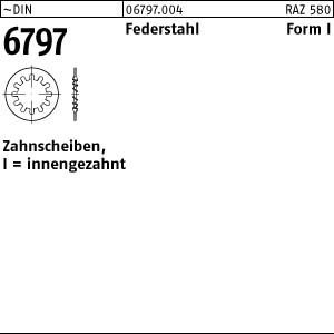Preisvergleich Produktbild 200 Zahnscheiben DIN 6797 Federstahl I 21