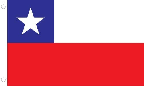 Allied Flag Outdoor Nylon Chile United Nation Flag, 5-Feet by 8-Feet