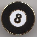 Metall Emaille Pot Black Pool Billard Award Pin Ball