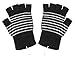 Produktbild Upstore 1 Paar Schwarze gestrickte Winterhandschuhe mit fingerlosen Streifenmuster, USB 2.0, für Laptop und Computer