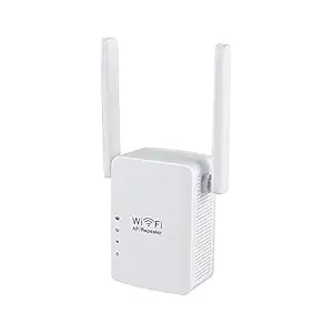 Homgee WiFi/AP Wireless Range Extender Access Point Signal Amplifier 300M s with Dual Antennas for Home Office EU Plug