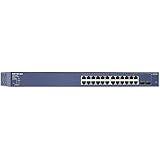 NETGEAR 24-Port 190 W Gigabit PoE+ Ethernet Smart Managed Pro Switch with 2 SFP Ports (GS724TP-200EUS)