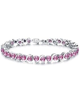 findout Sie heraus, Damen Zirkonia Kristall Mode Hochzeit Partei Luxus Tennis-Armbänder. für Frauen Mädchen, (...