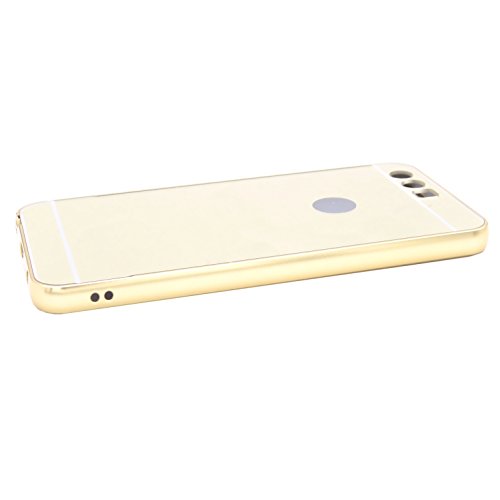 Funda Espejo Aluminio Metal Carcasa para Huawei P10 Color Oro