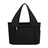 👜 Material de calidad excelente: usando material de poliéster de alta calidad, duradero y resistente a la lluvia, de muy buen acabado. Tejido suave, material ligero, se puede plegar a voluntad cuando no la use, no dejará pliegues, también puede ahorrar espacio. Además, es lavable y sigue igual después del lavado.