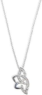 Enez Necklace 46 cm with 2.5 cm Pendant 925 Silver Plated R230