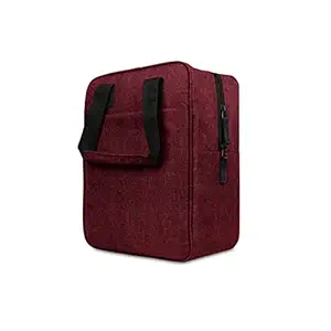 Mihad Travel Tiffin Bag | Lunch Bag | Storage Bag for Office, College , School & Picnic. (Maroon)