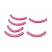 Sourcingmap Rubber Cosmetic Tool Eyelash Curler Pads, Pink 3.5 cm - 6-Piece