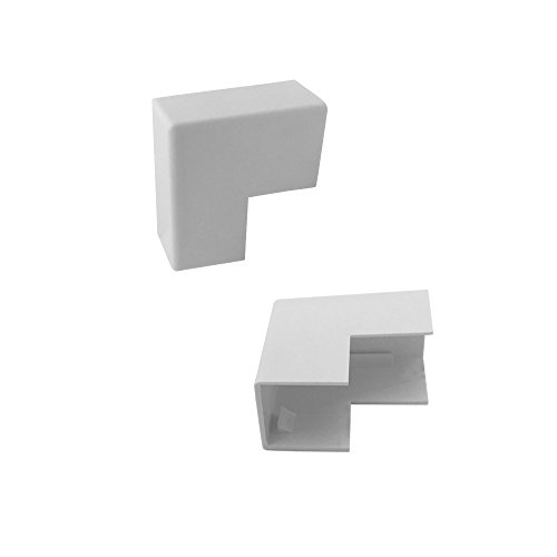 ARLI Kabelkanal 15x10mm 10x Eckstück aussen PVC Installationskanal Zubehör Ecken Montage