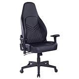 WOLTU BS40rt Chaise de Bureau Chaise de Gaming en Similicuir avec Fonction d'inclinaison,accoudoir et Hauteur réglable,Rouge