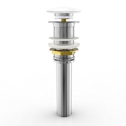 Push Open AA51 ohne Überlauf-Funktion edel verchromt mit Keramik-Deckel und Rohrverlängerung - 4