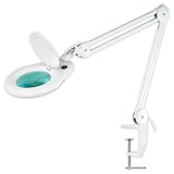 flexo con lupa y luz leroy merlin Lente de 5 dioptrias Flexolupa- Led Lupa de 5 dioptrías flexible iluminada por 60 leds con una lente en cristal de 125 mm, Color blanco (LU000090)