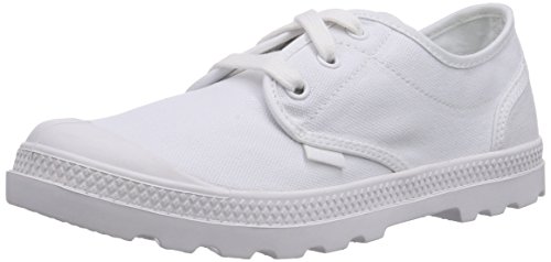 Palladium Pampa Oxford Lp, Women’s Laced Canvas Pump, White (White), 3 UK (35 1/2 EU)