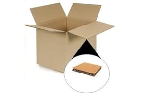 Herso - Pack de 10 Cajas de Cartón 600 x 400 x 400 mm en Canal DOBLE Reforzado - Cajas mudanza, transporte, almacenaje