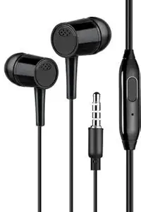 Champ 02 Wired In Ear Earphone with Mic (Black)