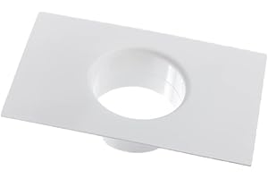 EUROPLAST 125 mm / 5-calowe proste złącze kanałowe z kołnierzem - okrągłe kanały PVC - rura wentylacyjna - płyta ścienna